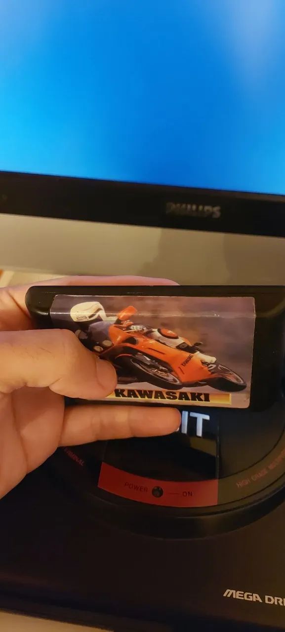 Fita Kawasaki Super Bikes - Mega Drive - Foto 2
