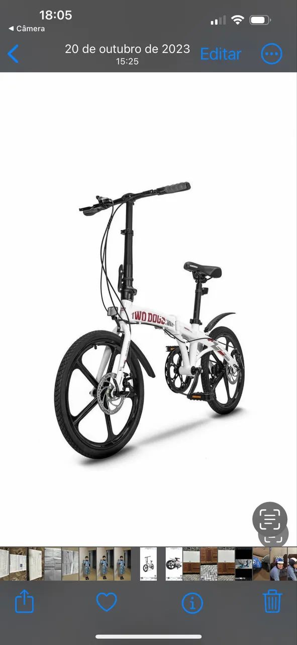 Bicicleta dobrável de alumínio  - Foto 2