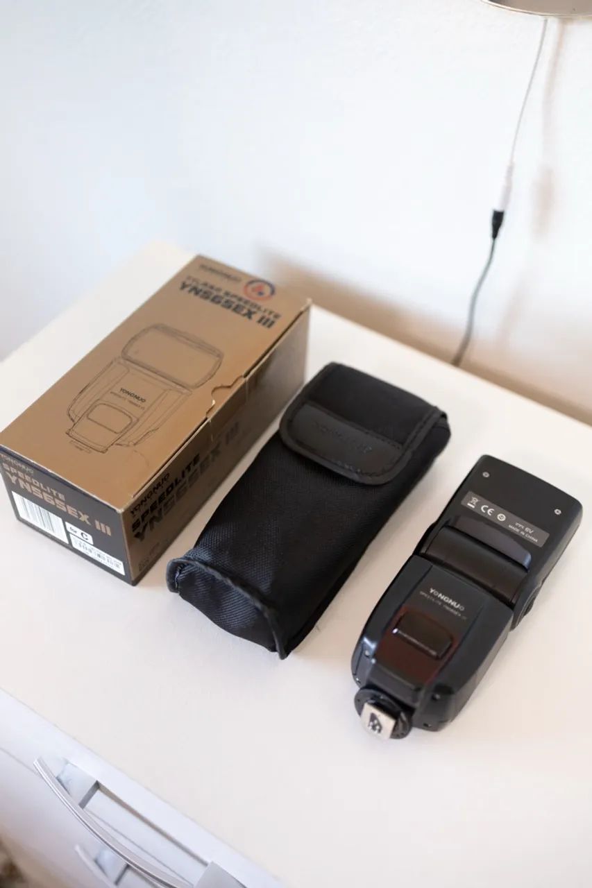 Canon T6i + acessórios, flash yongnuo com pilhas e carregador, lente canon 50mm EF 1.8 STM - Foto 4