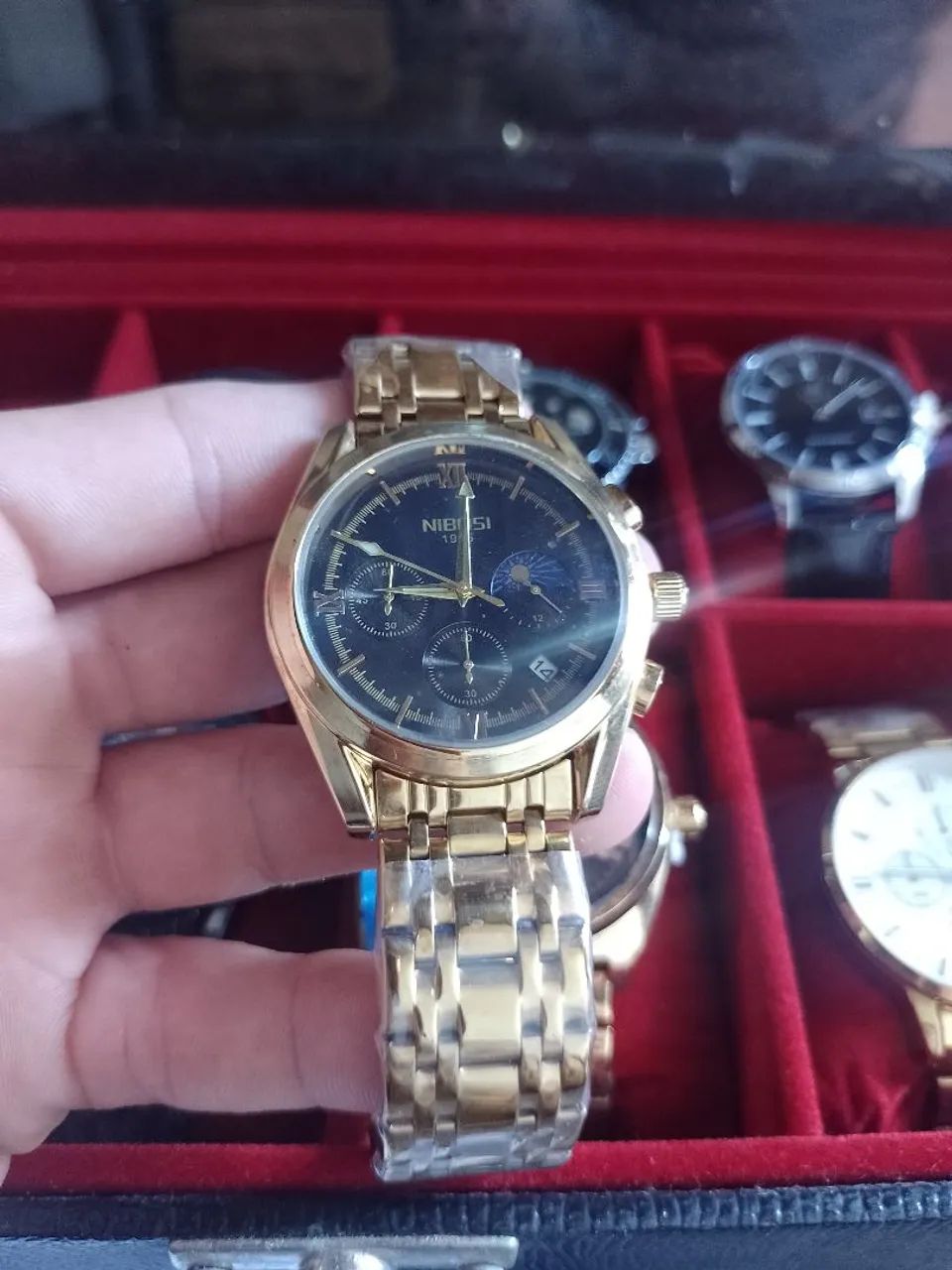 Relógio nibosi 2515 dourado