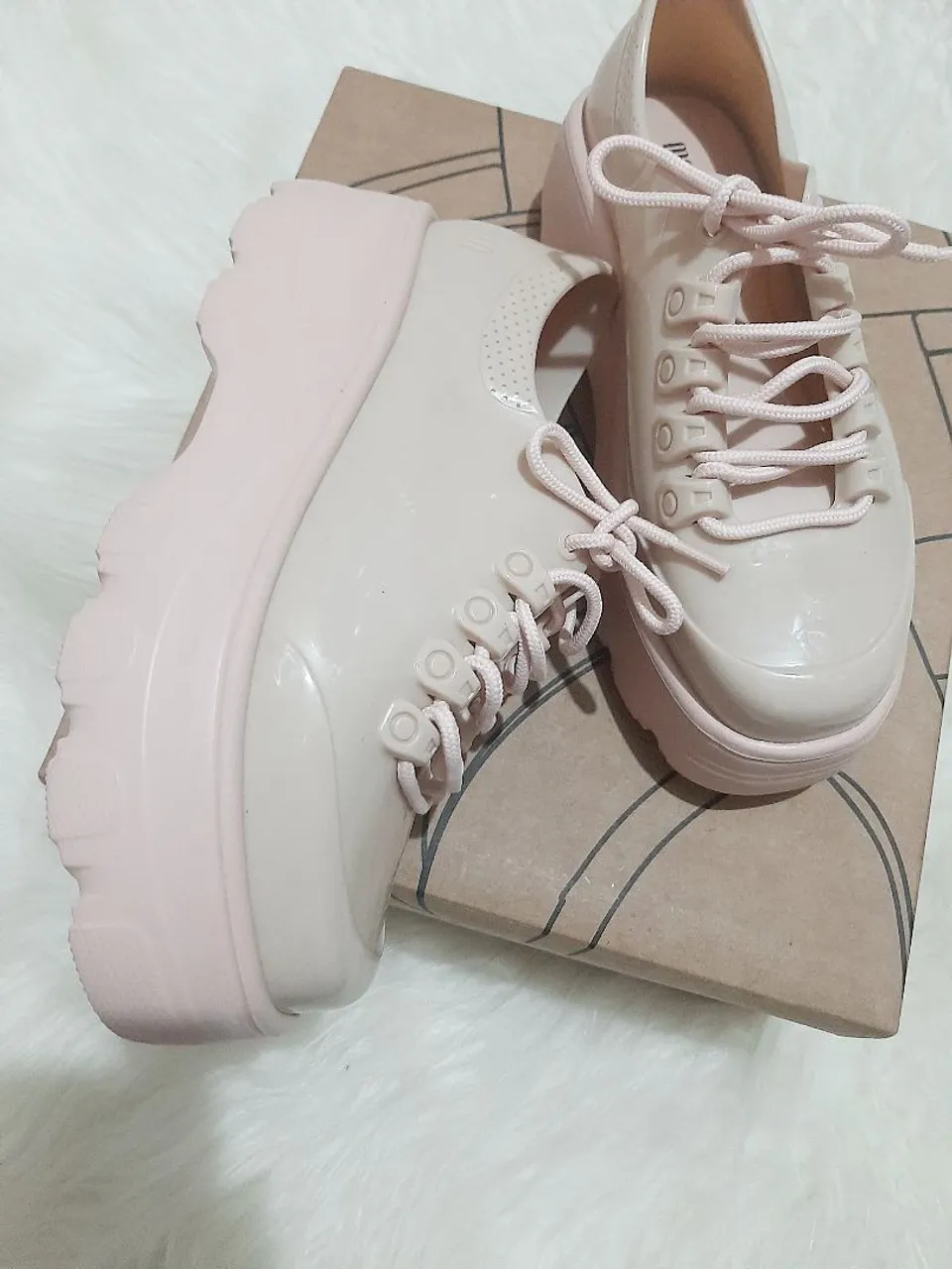 Melissa plataforma bege