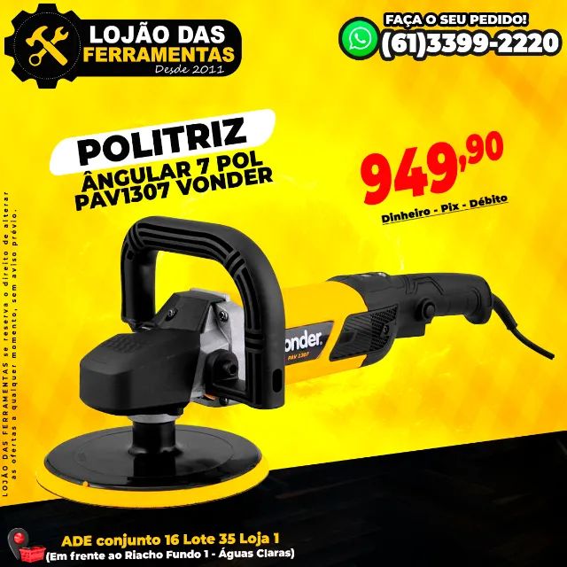 Politriz Angular 7 Pol PAV1307 Vonder