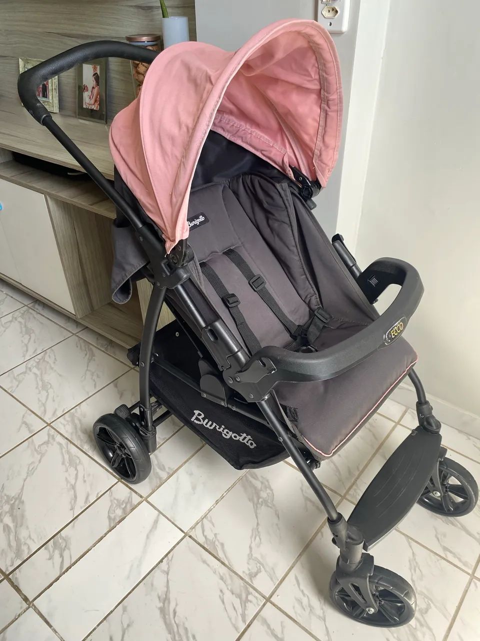 Carrinho De Bebê Passeio Burigotto Ecco Rodas Posições