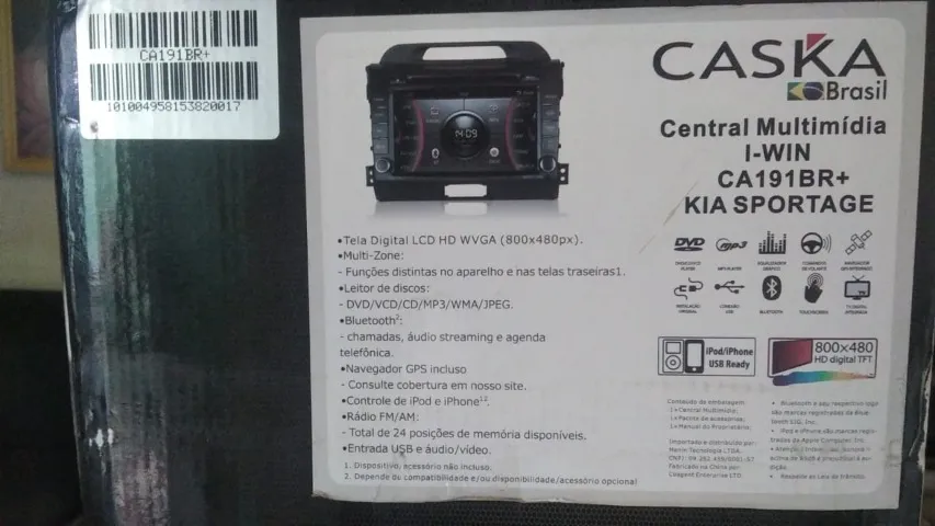 Central Multimídia Caska Kia Sportage 2010/16