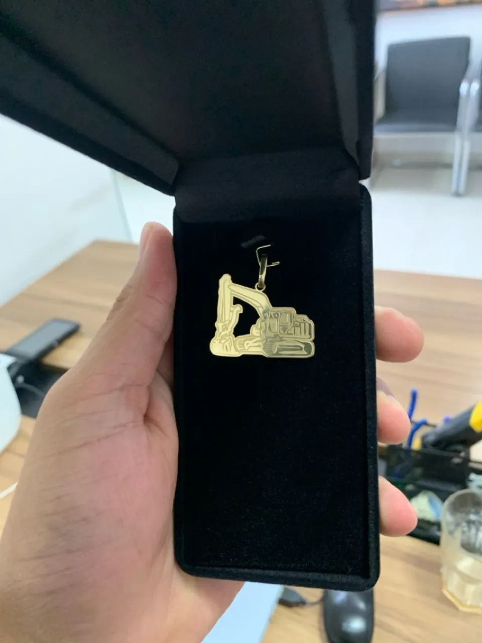 Pingente Escavadeira Ouro 18 - Foto 3