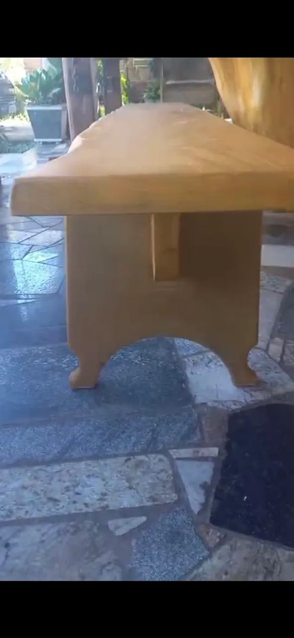 Mesa rústica de madeira pequiâ - Foto 3