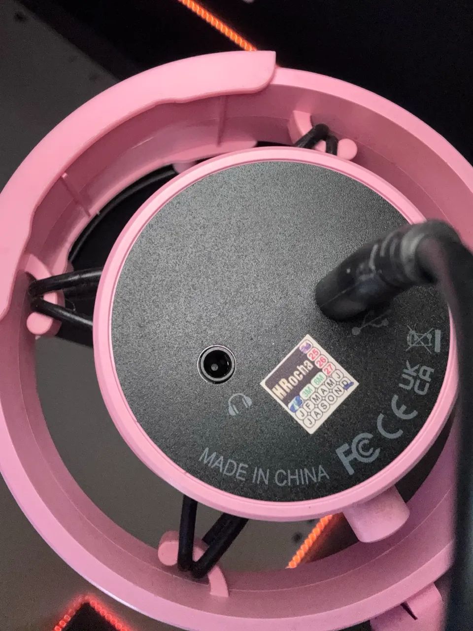 Microfone Fifine Ampligame A8 USB Rosa - Estado Impecável! - Foto 3