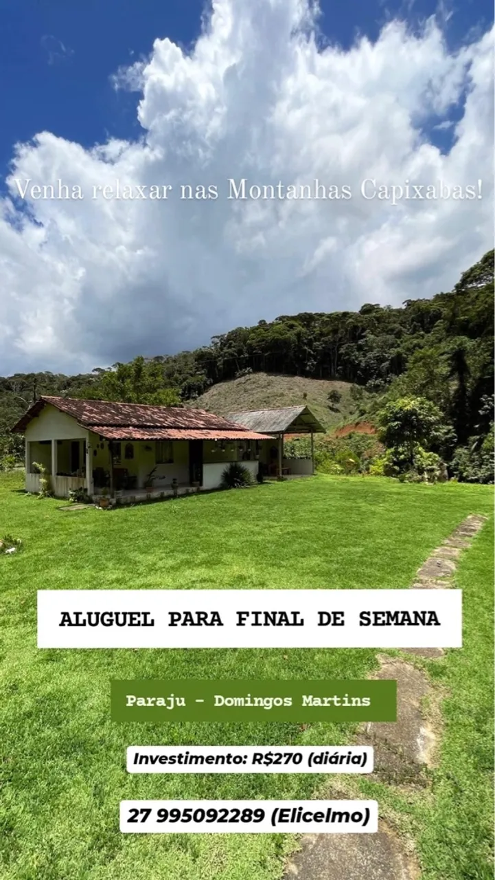 Sítio para aluguel diário ou venda