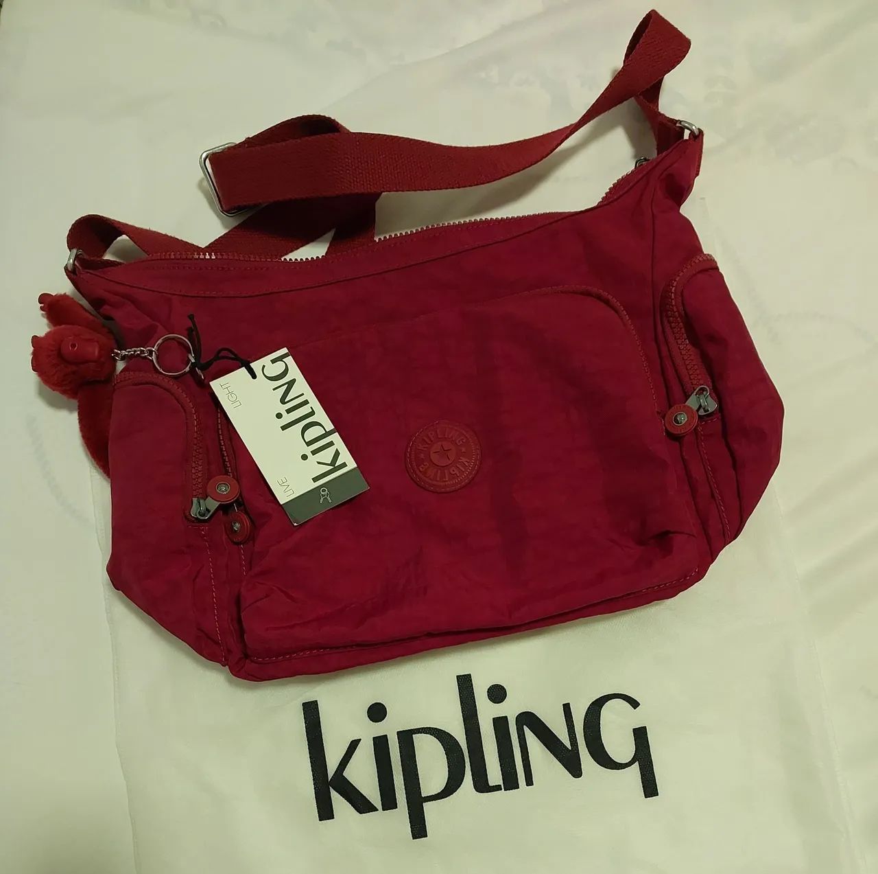 Bolsa kipling GABB funky red (original)