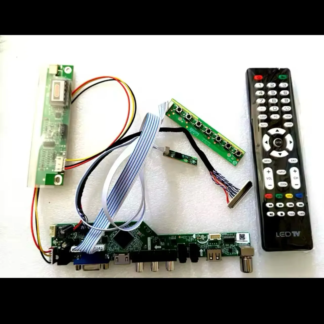 kit para ltd121exvv tv + hdmi vga + av usb lcd led tela controlador placa motorista