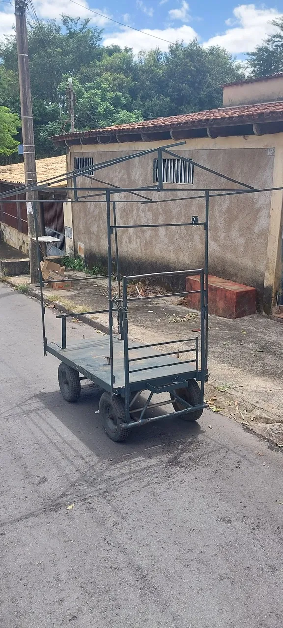 Carrinho de mão de ferro
