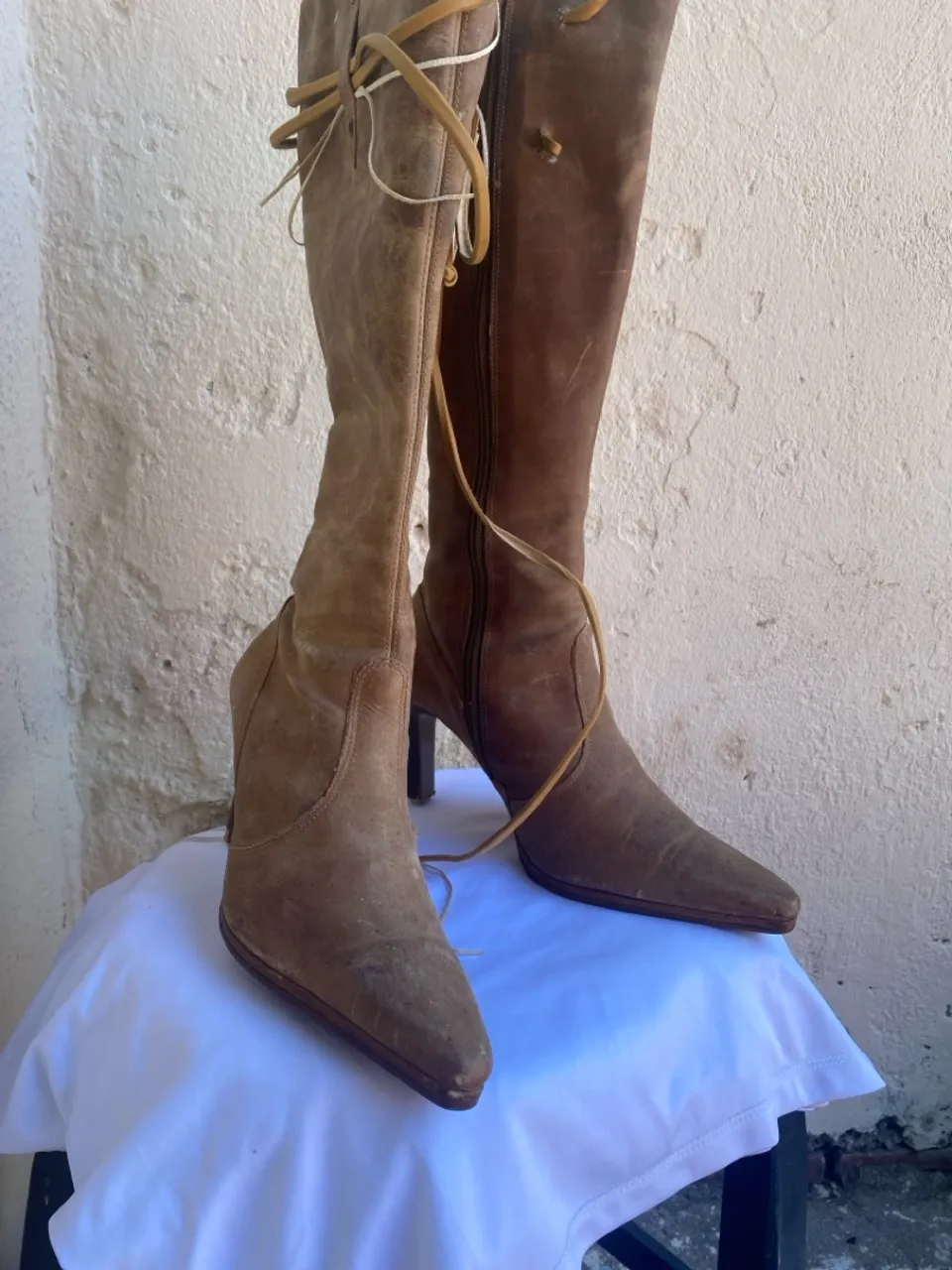 Bota de couro legítimo n36