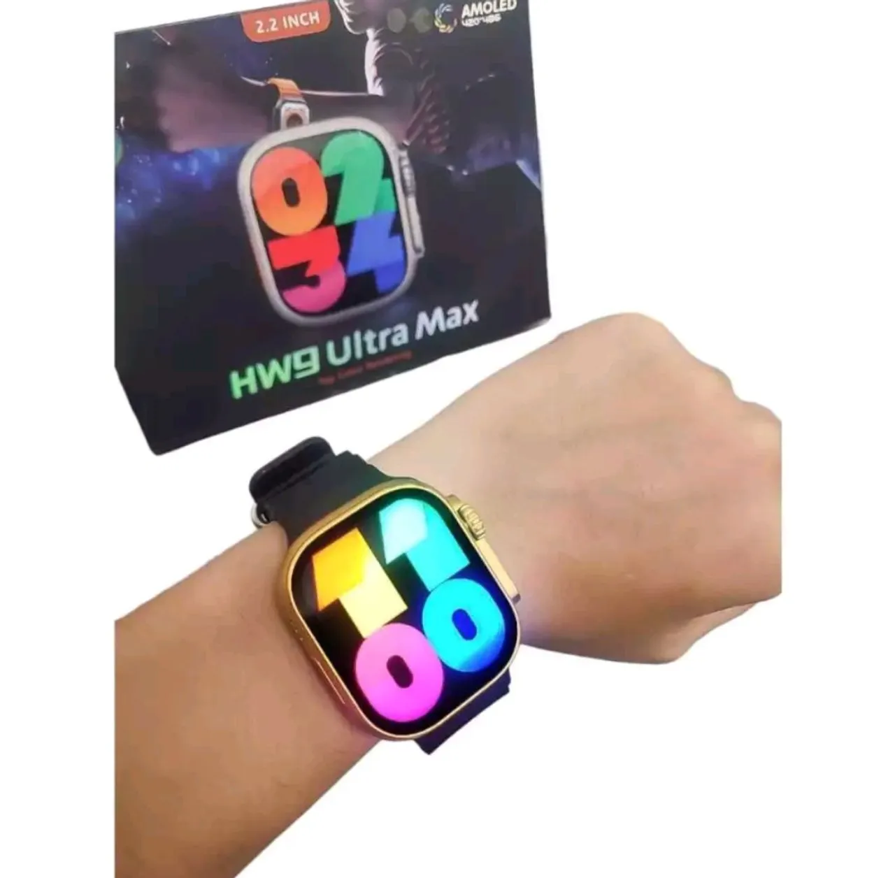 Relógio Smartwatch HW9 Ultra Max tela AMOLED  - tamanho 49 mm