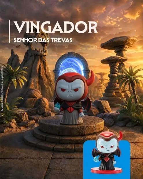 Vingador Caverna do Dragão Dominos