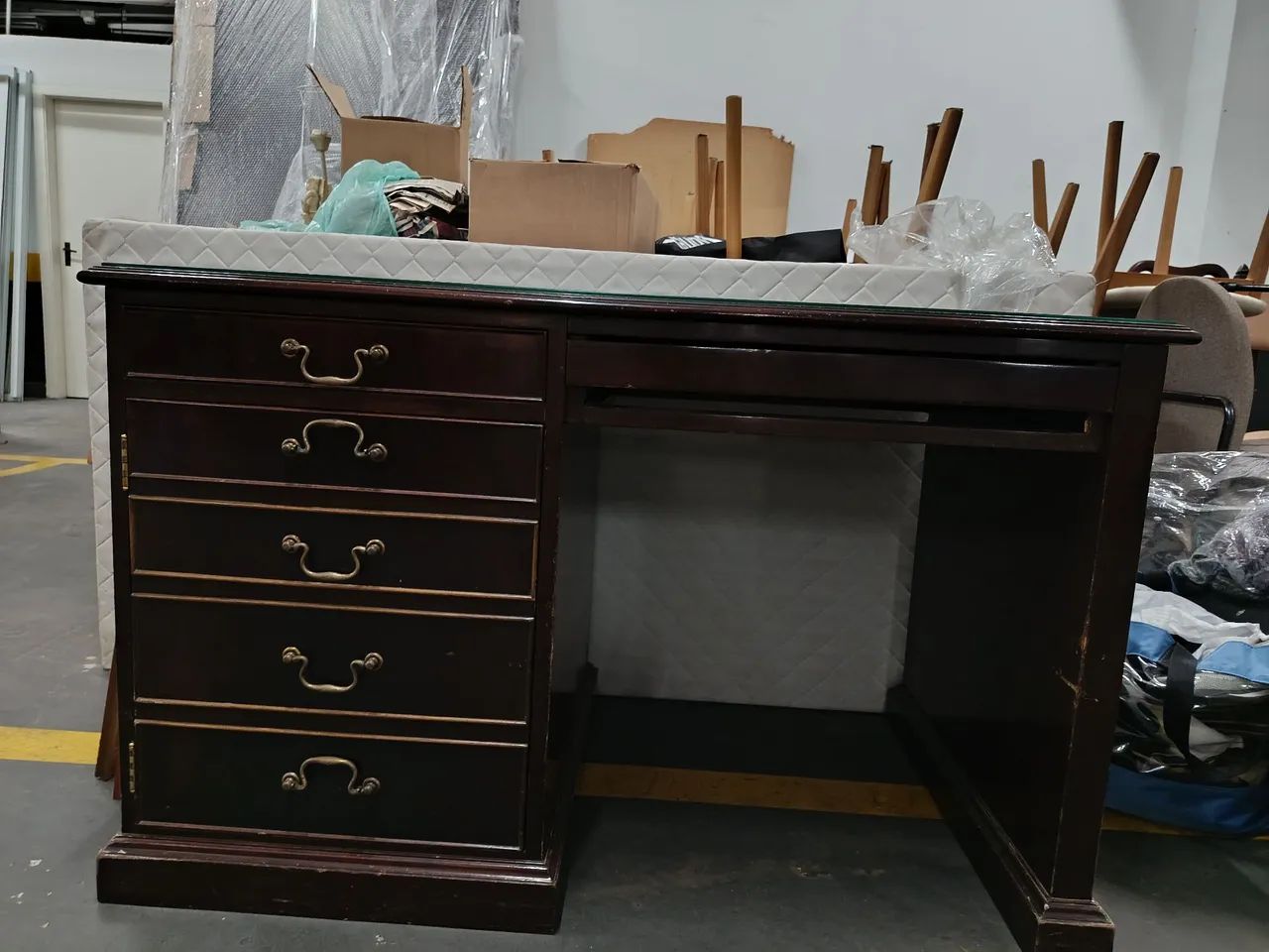 Mesa Escritório Vintage Madeira Maciça 