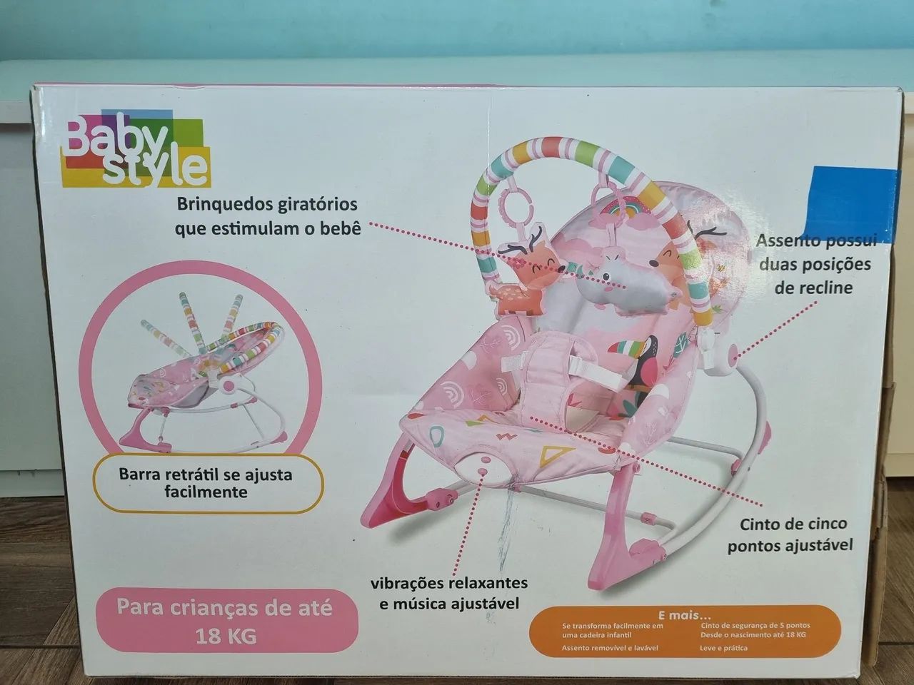 Cadeirinha de descanso para bebê  - Foto 4