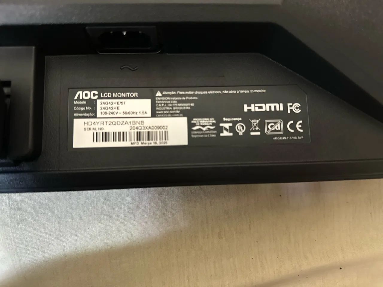 Monitor Gamer AOC AGON G42 24 polegadas (Danificado) - Foto 4