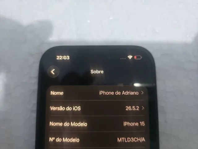 Iphone 15 Preto 128Gb Perfeito Estado Bateria Normal 86% Icloud