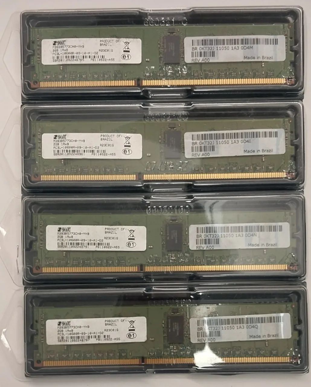 Memória DDR3 ECC 2GB - Jogo com 04 peças - PARA SERVIDOR