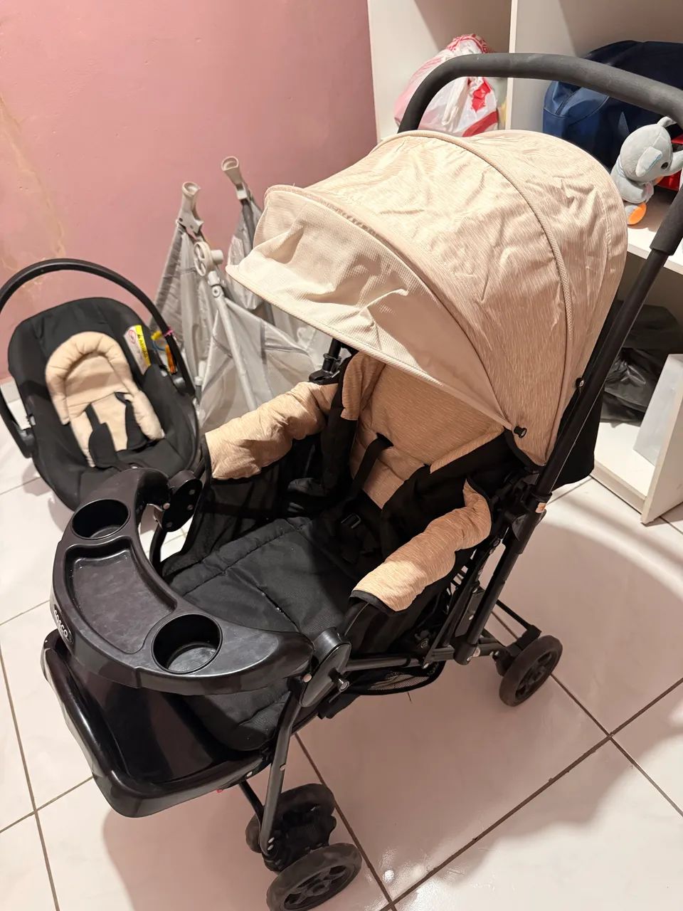 Vendo carrinho e bebê conforto  - Foto 3