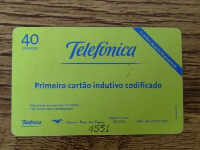 Cartões Telefônicos de Teste Telefônica  - Foto 3