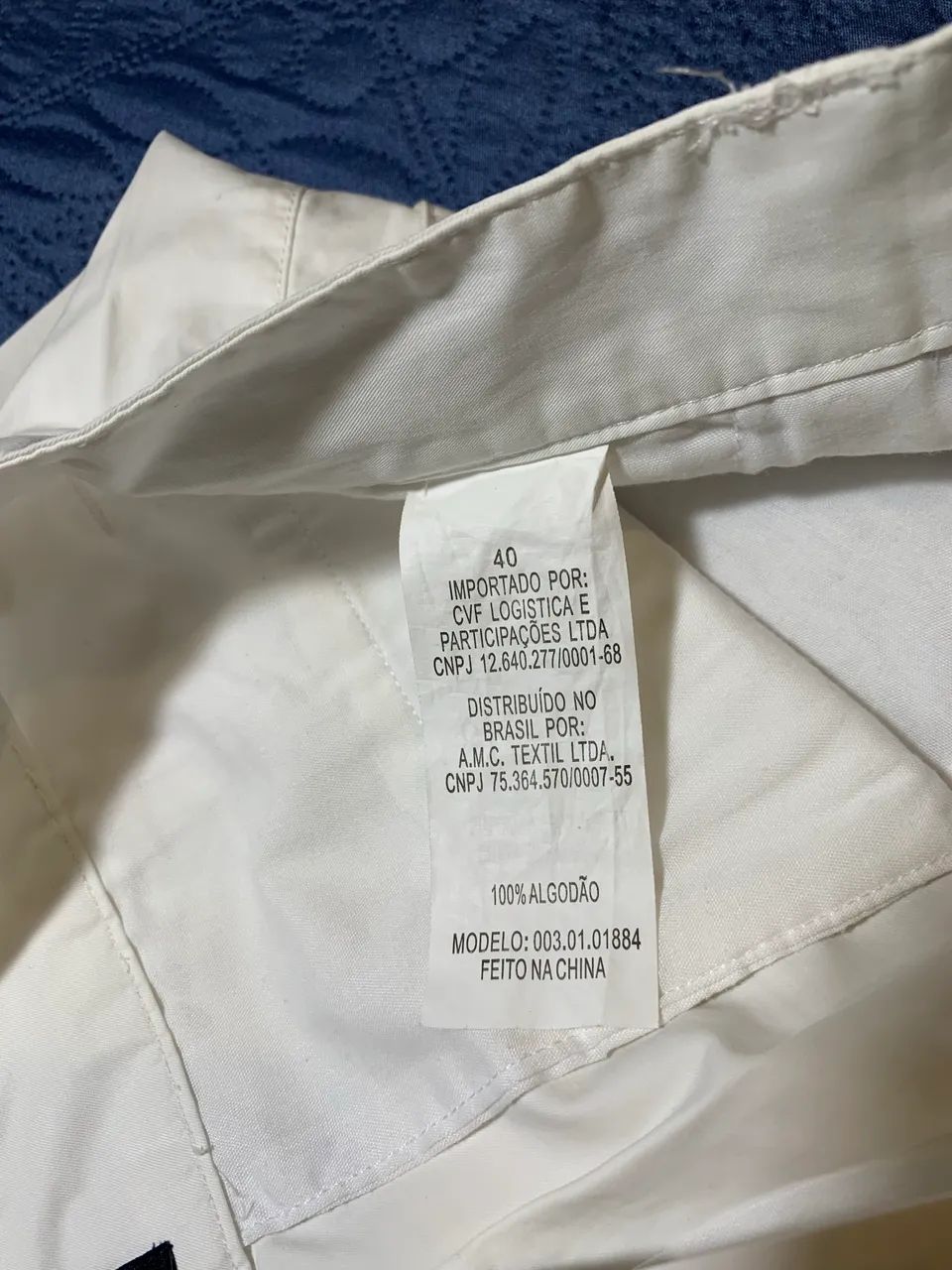 Bermuda Jeans Branca Tecido Leve  - Foto 3