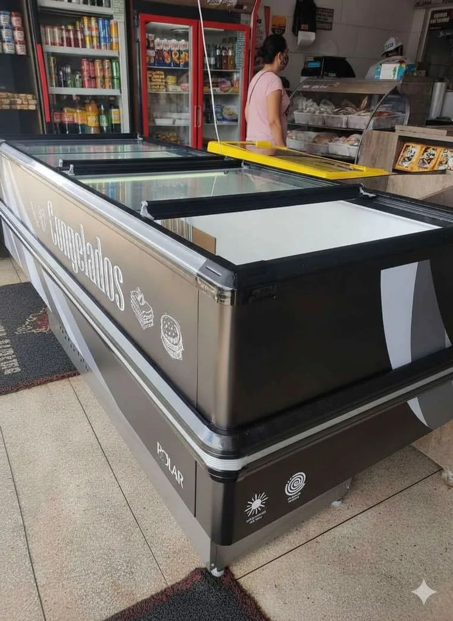 Freezer ilha dupla ação 2 metros NOVO - Foto 6