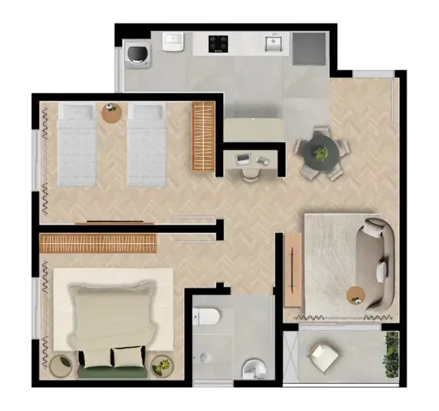 PLANTA 47m²