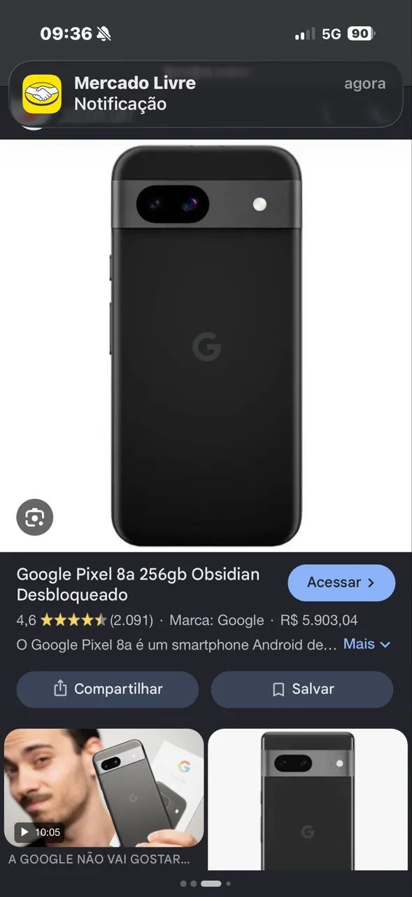 Google pixel 8A 256gb