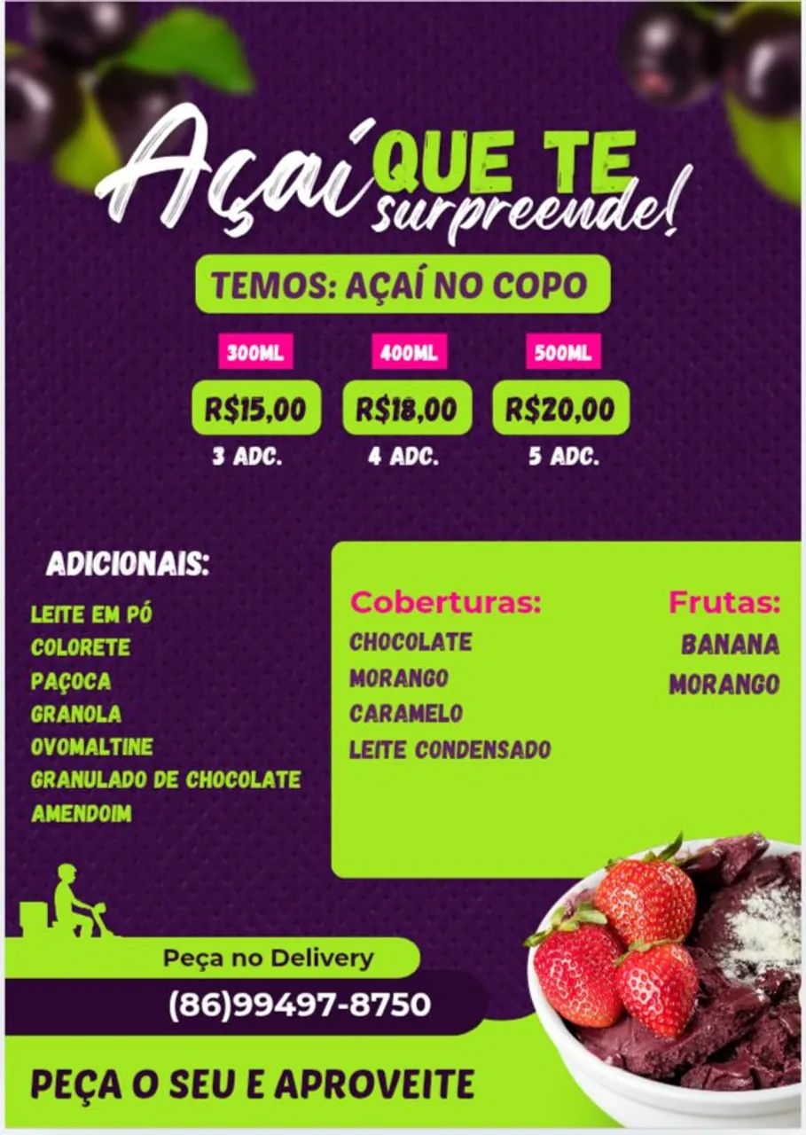 Açaí no copo LEIA EM BAIXO  - Foto 3