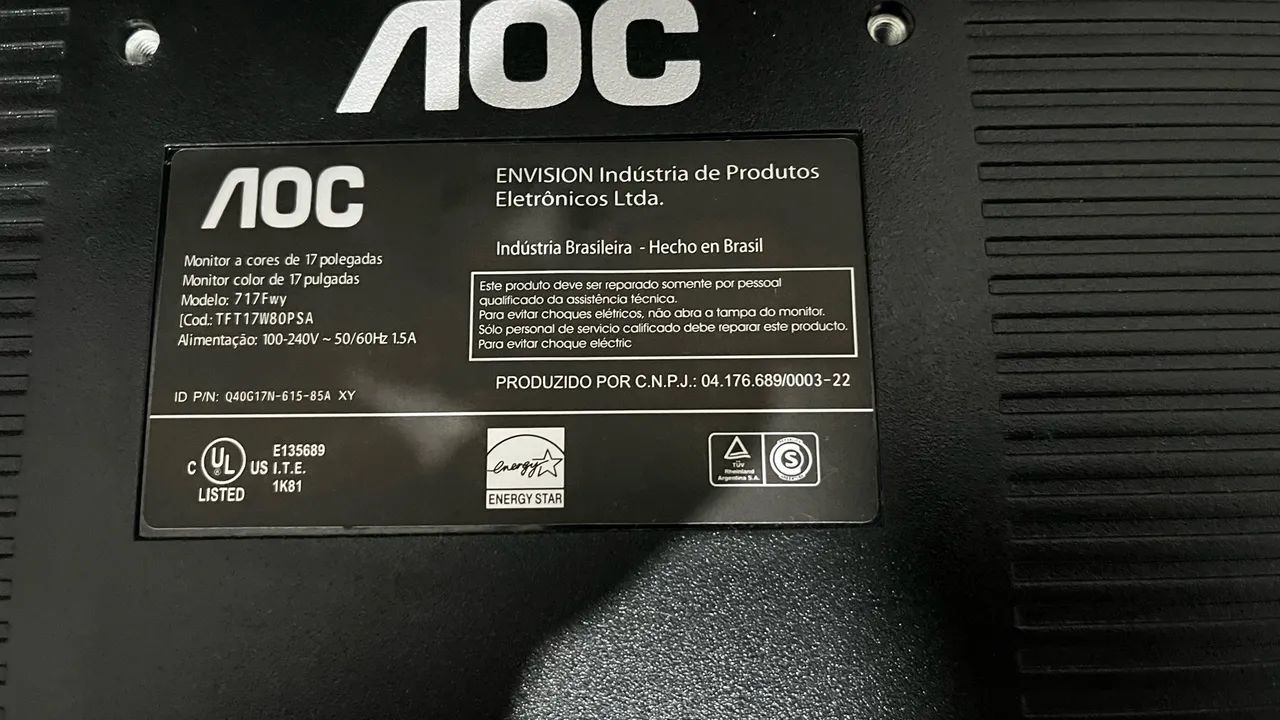 Monitor AOC 17? polegadas 60hz - Foto 3
