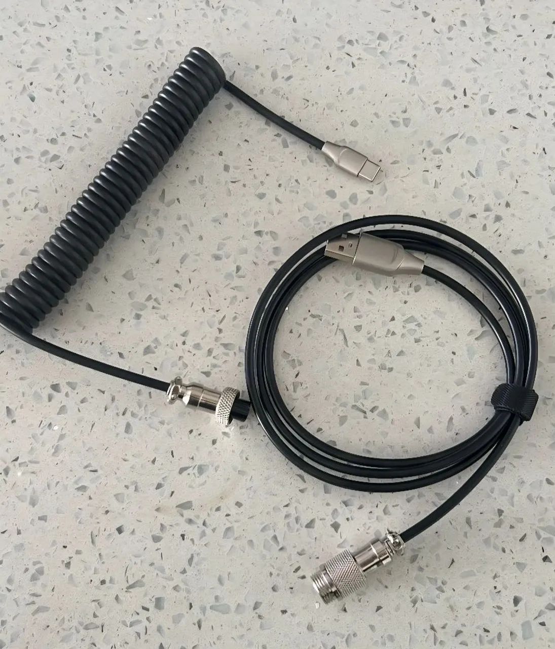Cabo enrolado teclado mecânico USB tipo C  - Foto 2