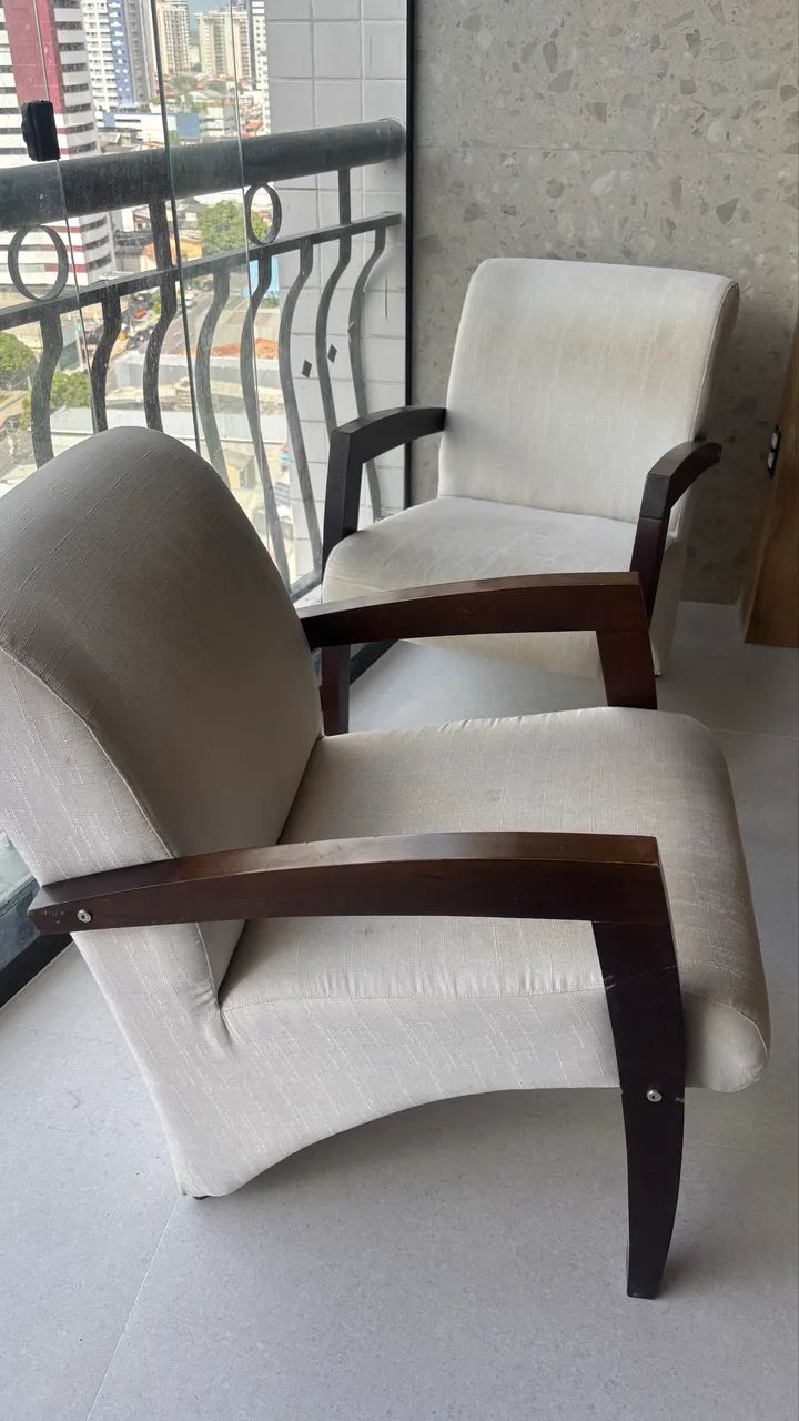 Dupla de Cadeiras Estofadas  - Foto 2