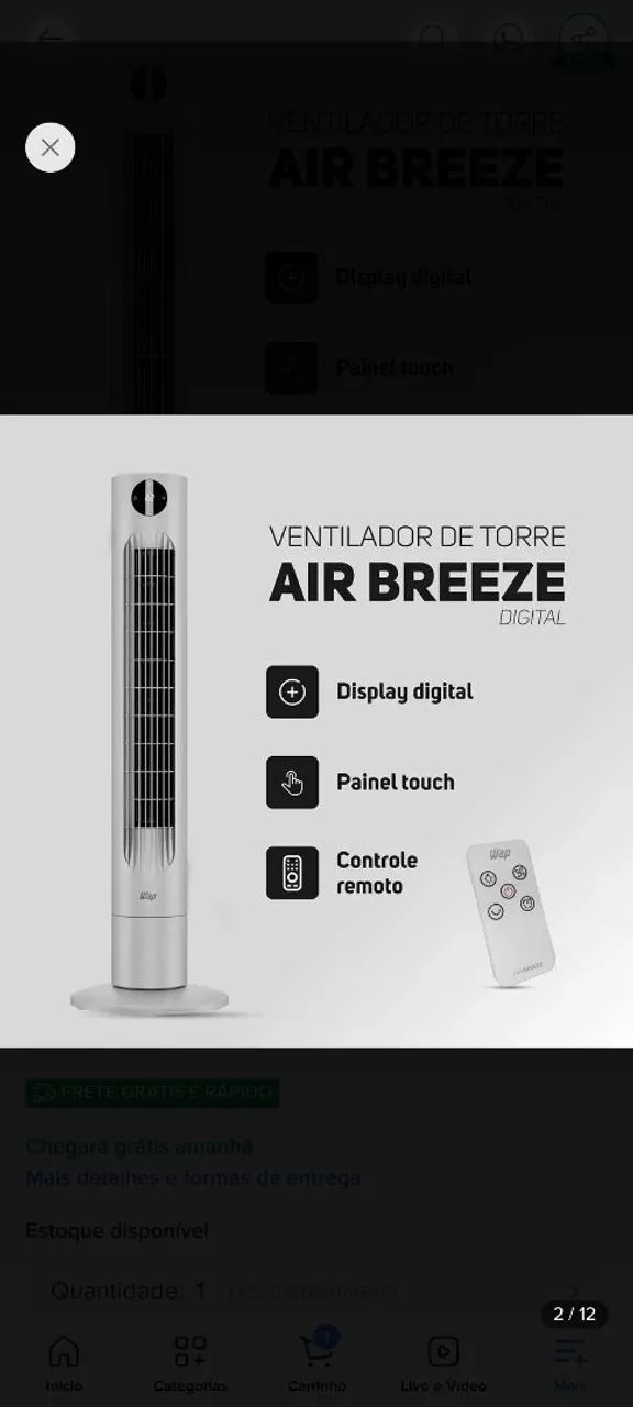 Ventilador Torre - Foto 2