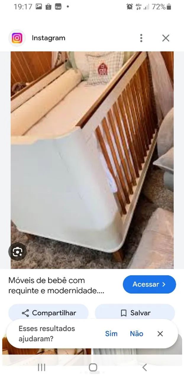 Berço que vira cama e mini berco 