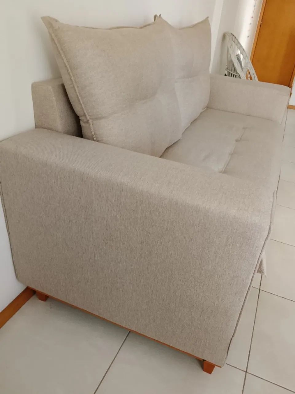 Sofá fixo 2 lugares estado impecável  - Foto 2