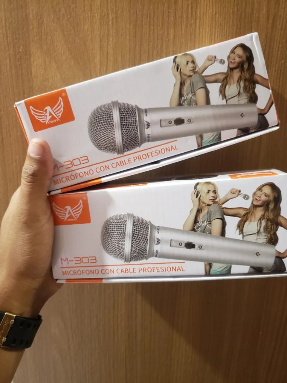 Microfone Profissional Com Fio Novo (Garantia)