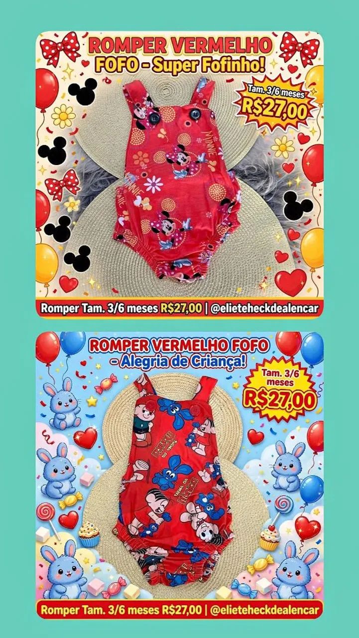 Romper temático meninas  - Foto 3