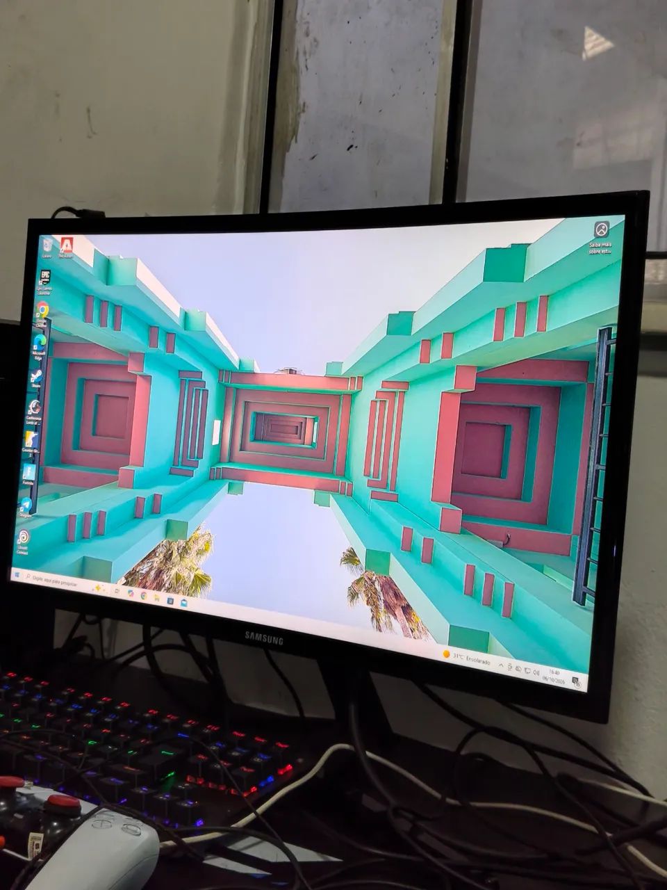 Monitor Samsung 22 144hz curvo odissei 