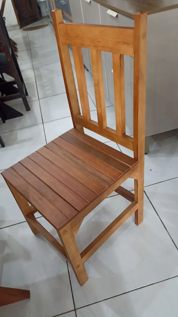 Conjunto de Mesa de Jantar em Madeira-Frete Grátis!!! - Foto 3