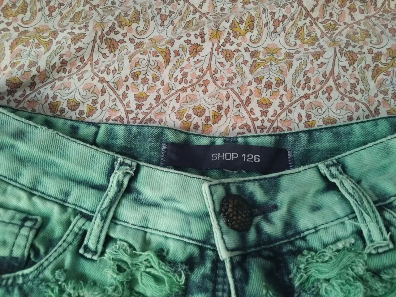  VENDO SHORT SHOP 126 VERDE.Tem conversa - Foto 2