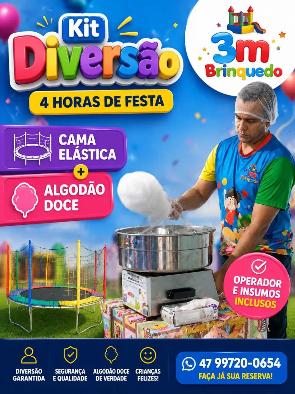 Cama elástica inflável  - Foto 5