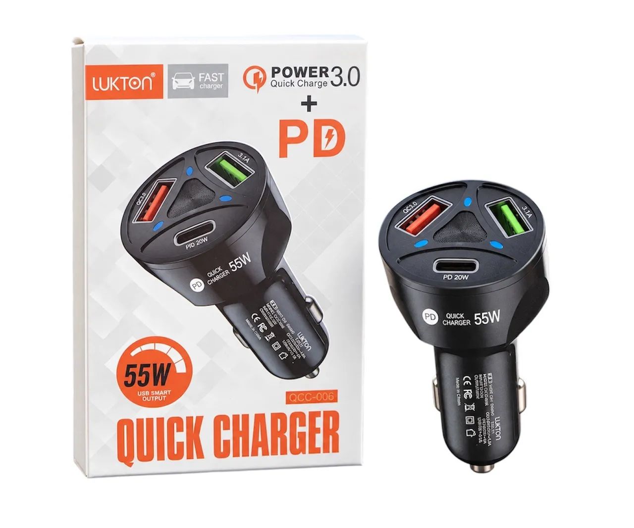 CARREGADOR VEICULAR LUKTON ? 55W