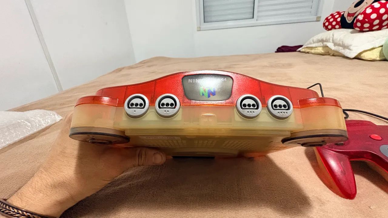 Nintendo 64 cereja clear  - Foto 2