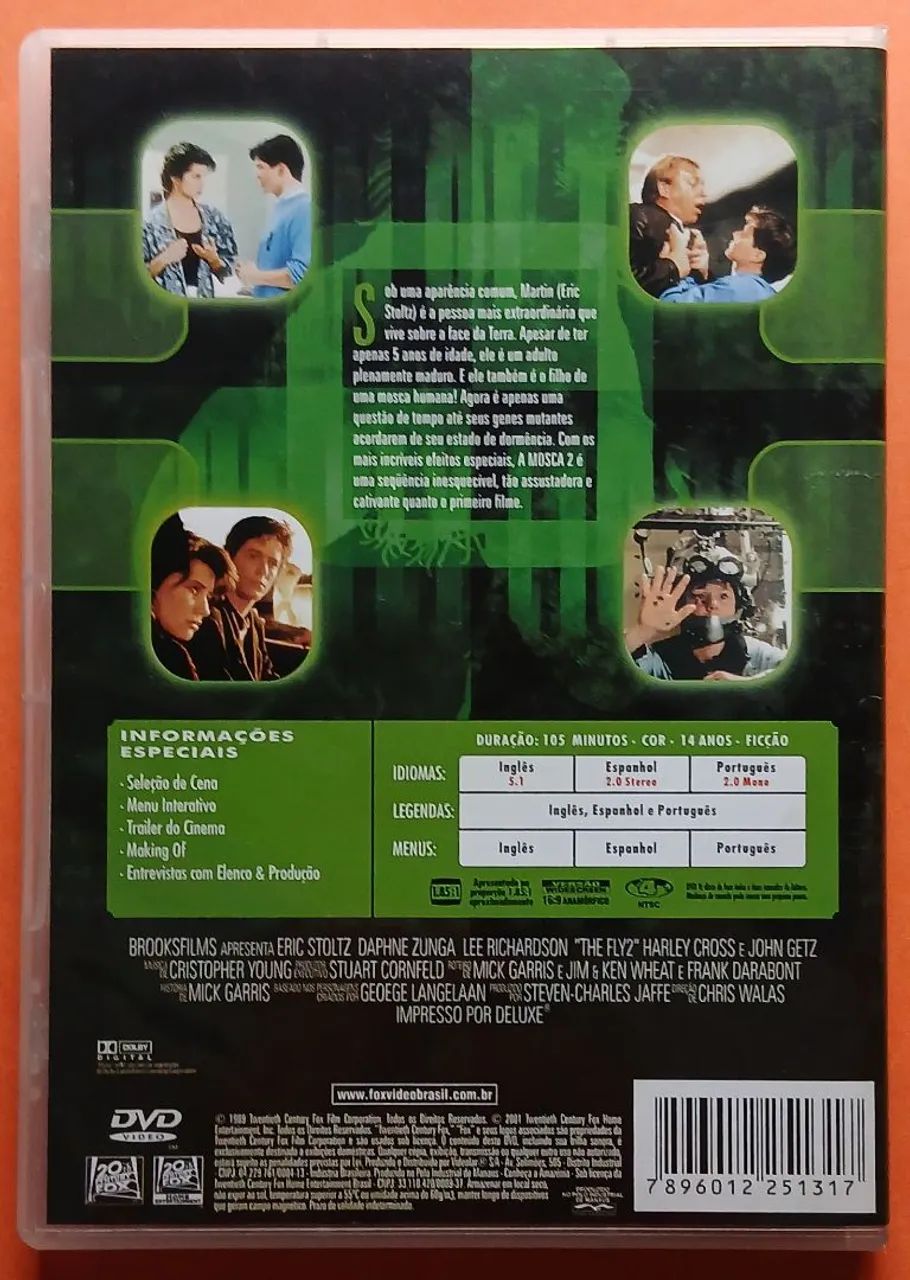 Dvd A Mosca 2 - Eric Stoltz - CDs, DVDs etc - Pilarzinho, Curitiba