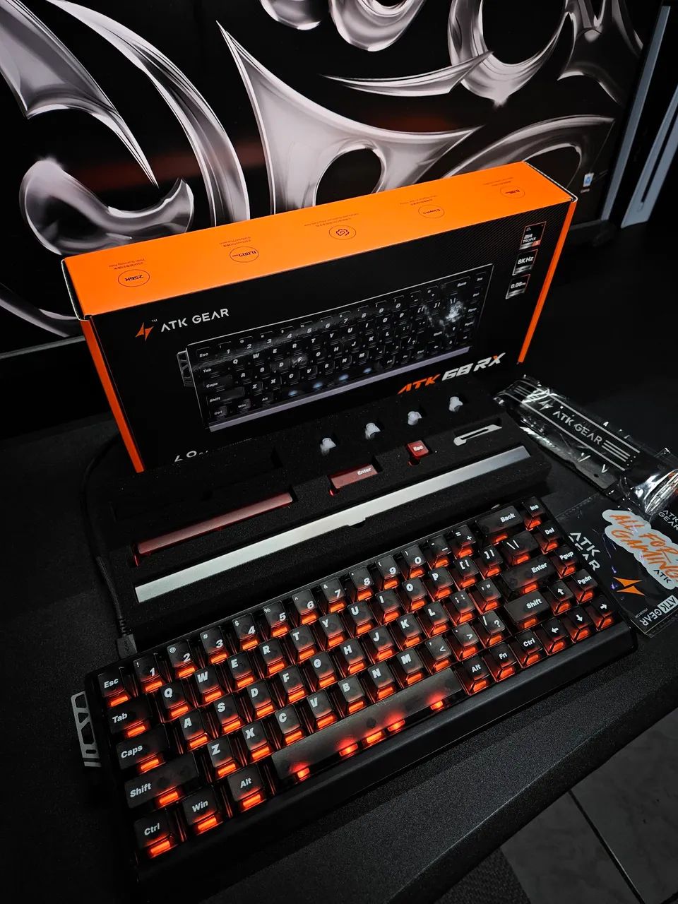 Teclado Magnético ATK 68RX melhor versão switch primordial com