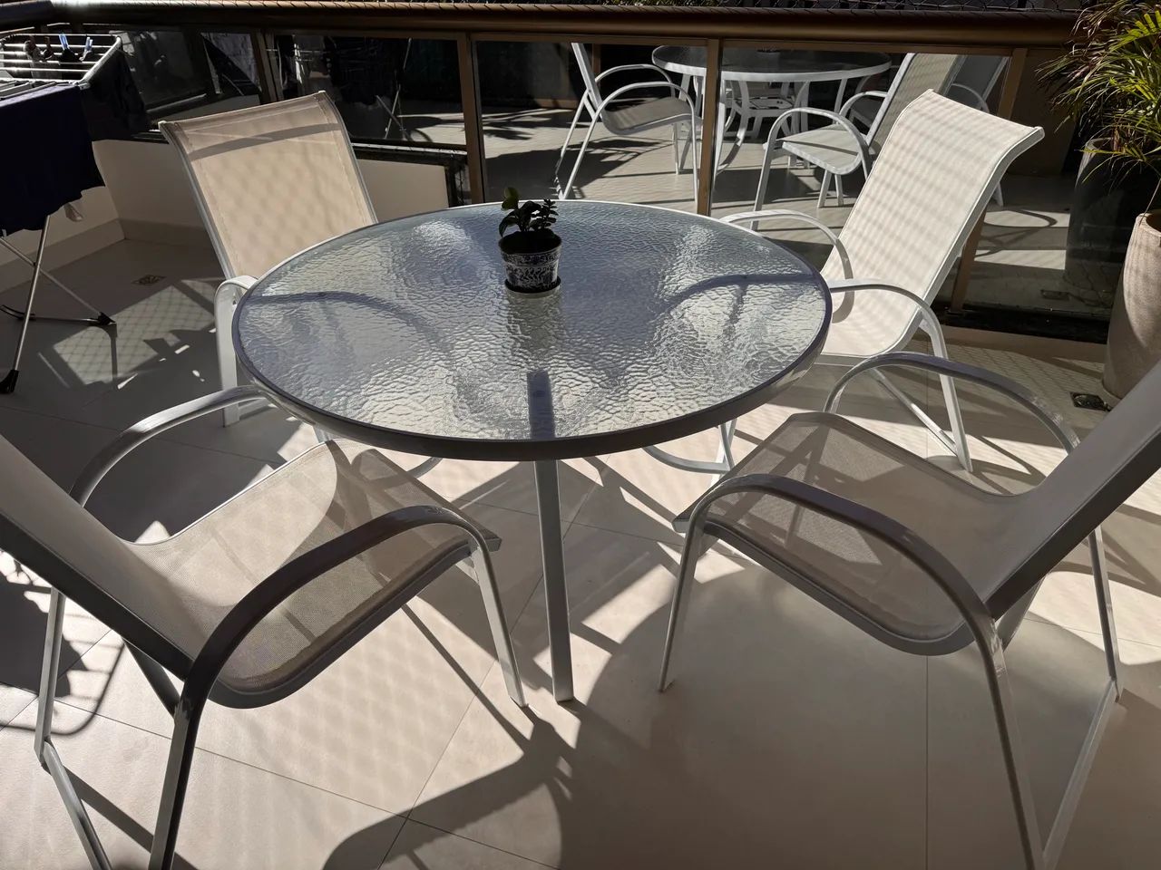 Conjunto Mesa e Cadeiras Alumínio Varanda - Foto 3