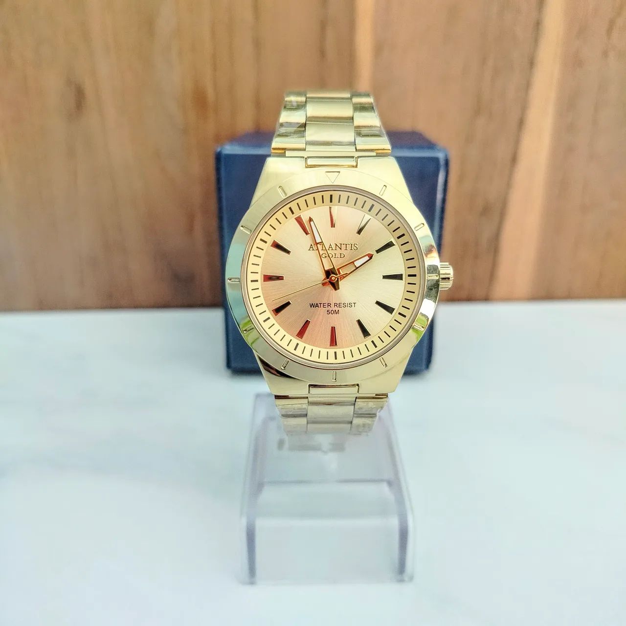 Novo atlantis gold original relógio de pulso  - Foto 2