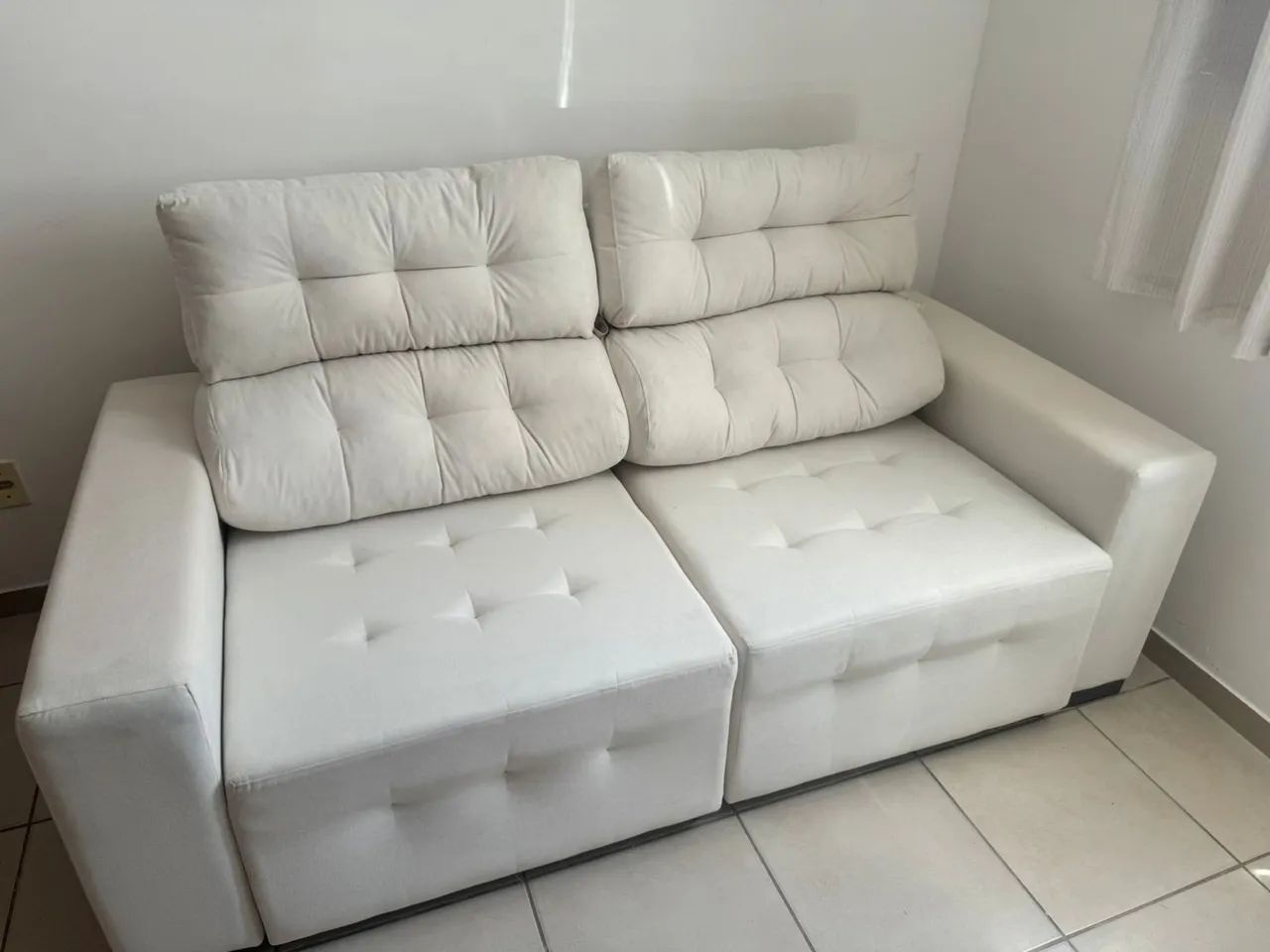 Sofá 3 lugares retrátil 