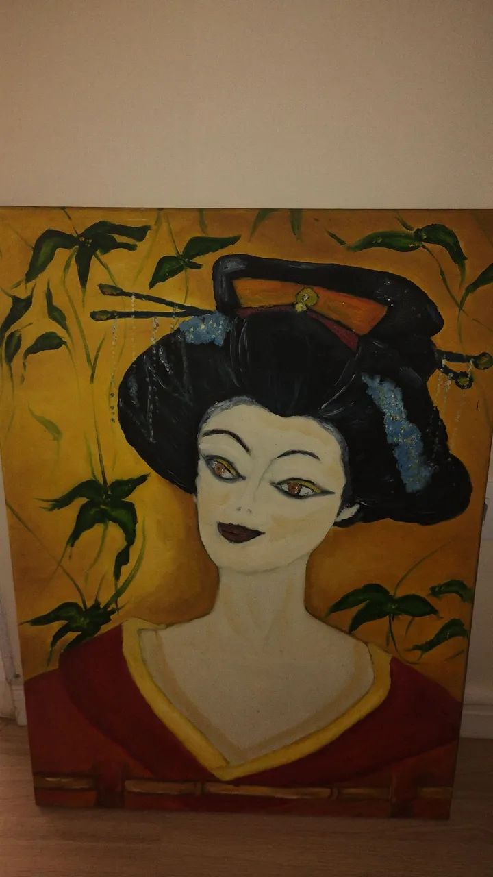 Quadro pintura a óleo artesanal  - Foto 3